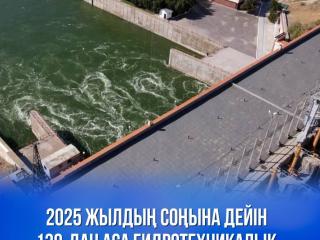 2025 жылдың соңына дейін 130-дан аса гидротехникалық нысан көпфакторлы тексерістен өтеді