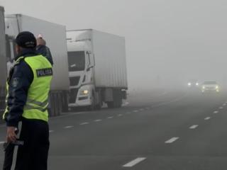 Қолайсыз ауа райында полицейлер дрон арқылы жол қауіпсіздігін бақылауда