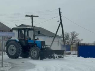 Алға ауылдық округінде қар тазалау жұмыстары күшейтілді