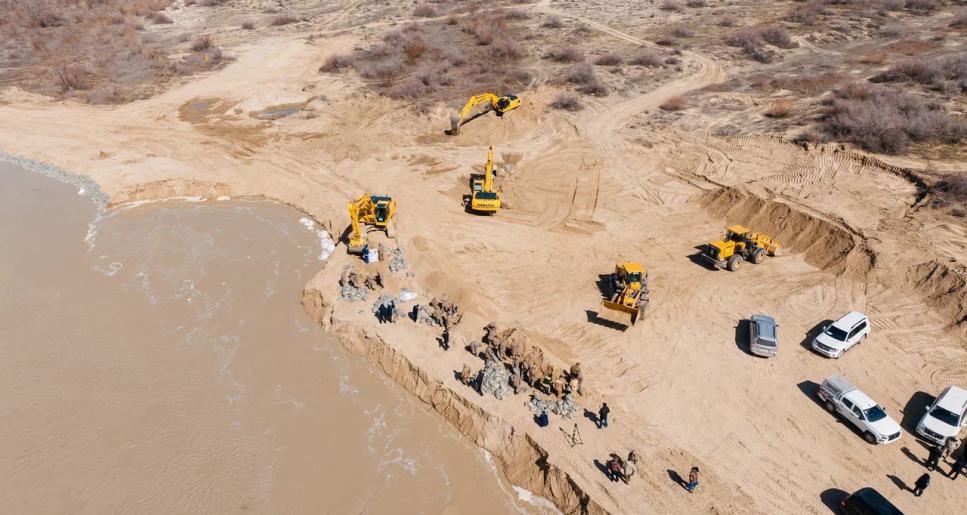 Жылыойда су тасқынына қарсы жұмыстардың басым бөлігі аяқталды