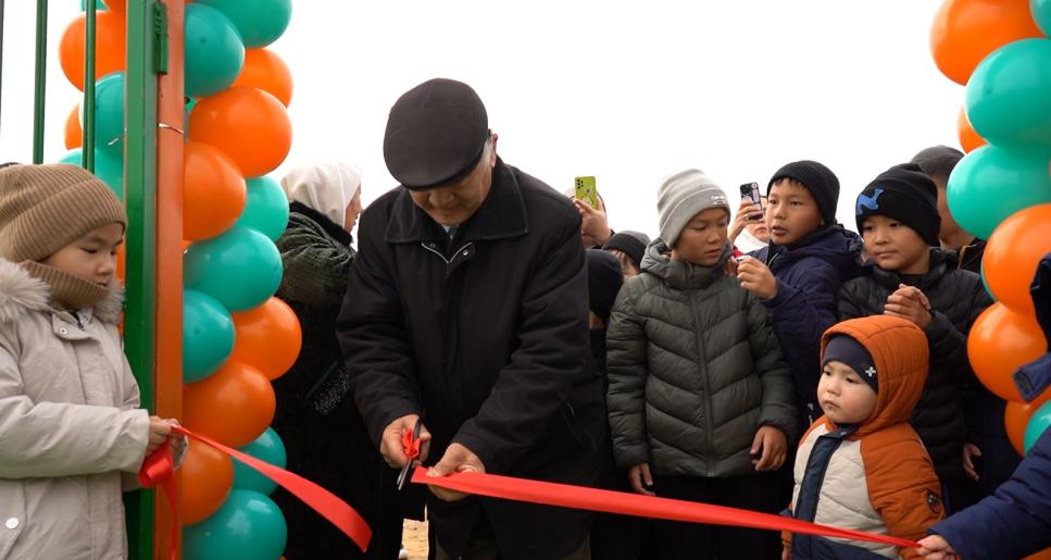 Жаңа Қаратон кентінде “Майтөбе” футбол және волейбол алаңы ашылды