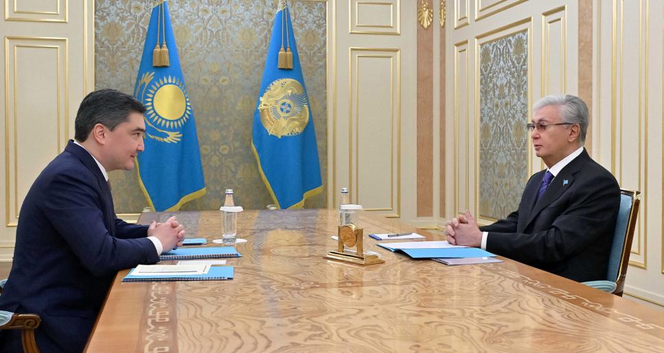 Мемлекет басшысы Премьер-министр Олжас Бектеновті қабылдады